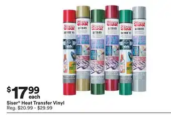 Michaels Siser heat transfer vinyl offer