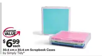 Michaels 30.4 cm x 30.4 cm scrapbook cases by simply tidy offer