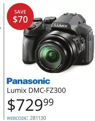 Vistek Panasonic lumix dmc-fz300 offer