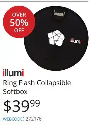 Vistek Illumi ring flash collapsible softbox offer