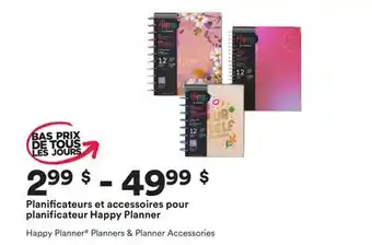 Michaels Planificateurs et accessoires pour planificateur happy planner offer