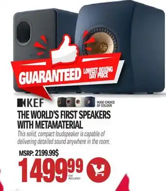Centre Hi-Fi Kef the world's first speakers with metamaterial offer