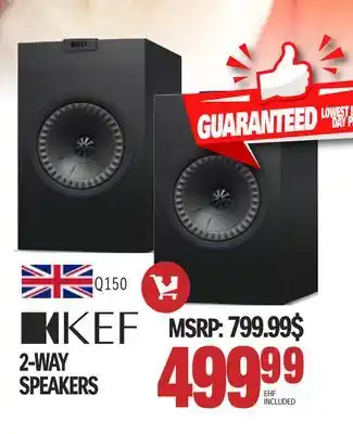 Centre Hi-Fi Kef 2-way speakers offer