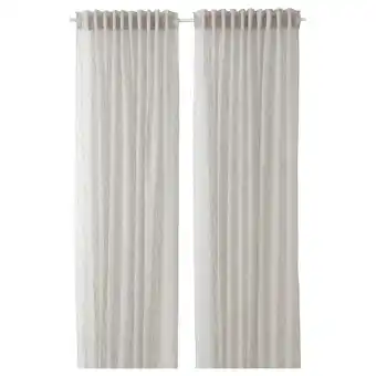 IKEA Glesgröe sheer curtains, 1 pair, gray, 57x98 offer