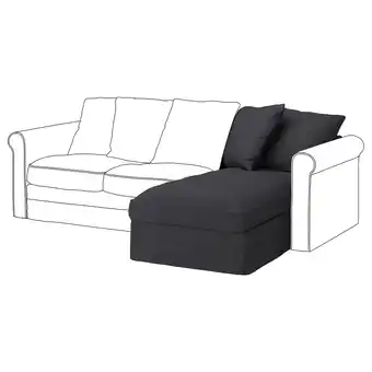 IKEA Härlanda chaise section, sporda dark gray offer