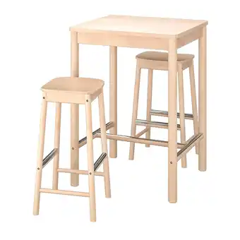 IKEA Rönninge / rönninge bar table and 2 bar stools, birch/birch offer