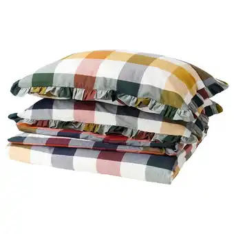 IKEA Alhängemal duvet cover and pillowcase(s), multicolor, full/queen (double/queen) offer