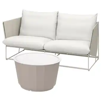 IKEA Havsten / lågaskär conversation set, outdoor, beige/beige offer
