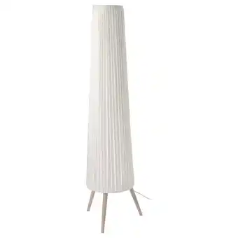 IKEA Ökensand floor lamp, beech/white offer
