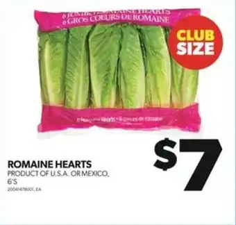 Real Canadian Superstore ROMAINE HEARTS 6's offer