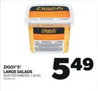 Real Canadian Superstore ZIGGY'S LARGE SALADS SELECTED VARIETIES, 1.25KG offer