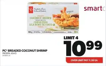 Real Canadian Superstore PC BREADED COCONUT SHRIMP FROZEN, 454G offer