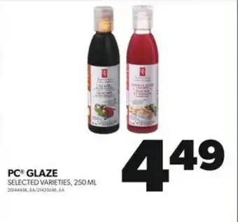 Real Canadian Superstore PC GLAZE SELECTED VARIETIES, 250 ML offer