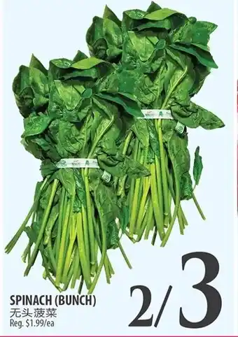 Al Premium Food Mart SPINACH (BUNCH) offer