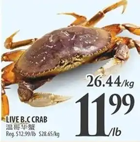 Al Premium Food Mart LIVE B.C CRAB offer
