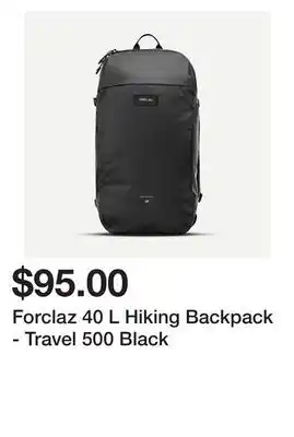 Decathlon Forclaz 40 l hiking backpack - travel 500 black offer