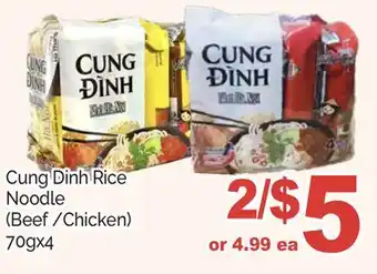 T&T Supermarket Cung dinh rice noodle offer