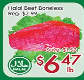 Sunny Food Mart Halal beef boneless offer