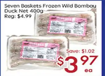 Sunny Food Mart Seven baskets frozen wild bombay duck net offer