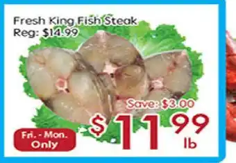 Sunny Food Mart Fresh king fish steak offer