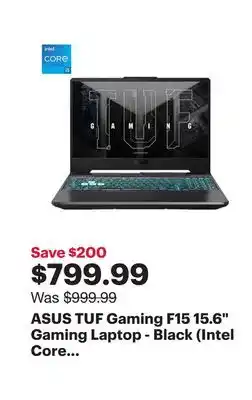 Best Buy Asus tuf gaming f15 15.6 gaming laptop - black (intel core i5-11400h/512gb ssd/16gb ram/rtx 2050) offer
