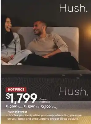 Sleep Country Hush mattress offer