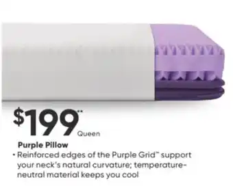 Sleep Country Purple pillow offer