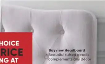 Sleep Country Bayview headboard offer