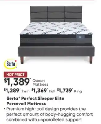 Sleep Country Serta perfect sleeper elite percevall mattress offer