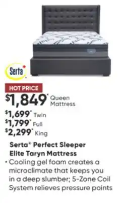 Sleep Country Serta perfect sleeper elite taryn mattress offer