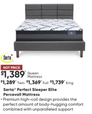 Dormez Vous Serta perfect sleeper elite percevall mattress offer
