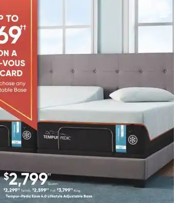 Dormez Vous Tempur-pedic ease 4.0 lifestyle adjustable base offer