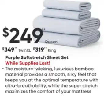 Dormez Vous Purple softstretch sheet set offer