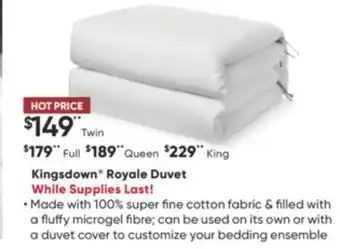 Dormez Vous Kingsdown royale duvet offer