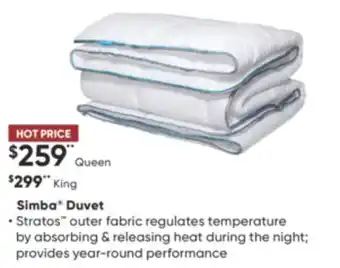 Dormez Vous Simba duvet offer