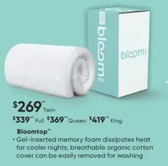 Dormez Vous Bloomtop offer