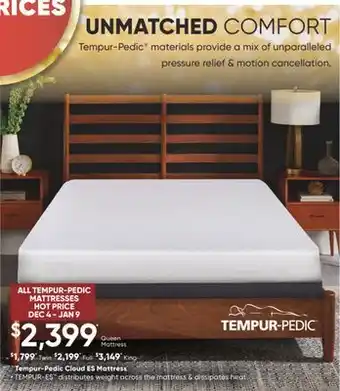 Dormez Vous Tempur-pedic cloud es mattress offer