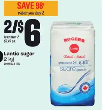 Independent Grocer Lantic sugar, 2 kg offer