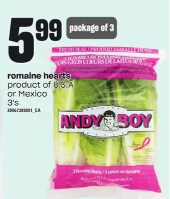 Independent Grocer Romaine hearts, 3's offer