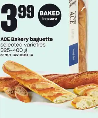 Independent Grocer Ace bakery baguette, 325-400 g offer