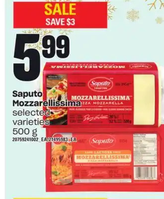 Independent Grocer Saputo mozzarellissima, 500 g offer