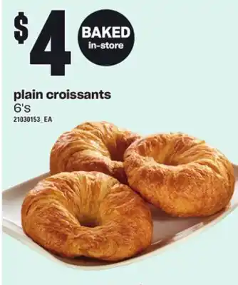 Independent Grocer Plain croissants, 6's offer