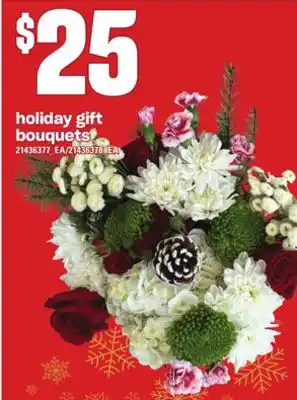 Independent Grocer Holiday gift bouquets offer