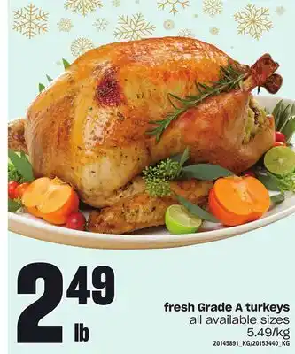 Independent Grocer Fresh grade a turkeys offer