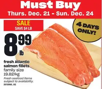 Loblaws Fresh atlantic salmon fillets offer