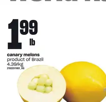 Loblaws Canary melons offer