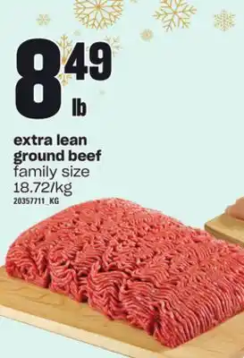 Loblaws Extra lean ground beef offer