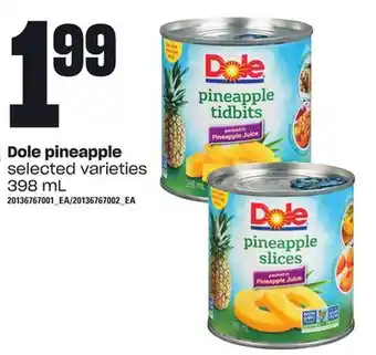 Loblaws Dole pineapple, 398 ml offer