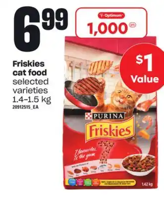 Loblaws Friskies cat food, 1.4-1.5 kg offer