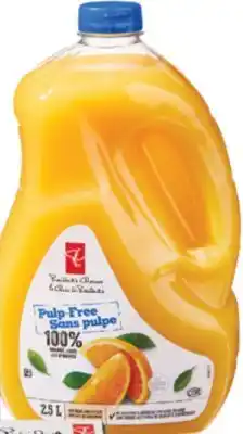Real Canadian Superstore Pc orange juice, 2.5 l offer
